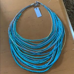 Brand New Frenchie Beaded Layered Necklace